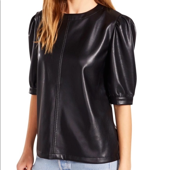BB Dakota Tops - BB DAKOTA BY STEVE MADDEN Faux It Up Puff Sleeve Top
